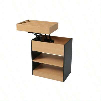 ナチュラルサイド収納サイドデスクリフトデスクリビングデスクセンターデスクサイドワゴンスタイリッシュなテーブルコンパクトなリビングテーブル収納付きのモダンなベッド高級感