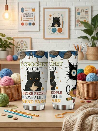 1pc 20oz/690ml Stainless Steel Insulated Water Bottle, Double Wall Leak-Proof, Suitable For Hot & Cold Drinks, Fashionable For Men & Women, Essential For New Year Holidays & Parties