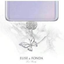 TP229 Tipo - C Puerto de carga vidrio Antipolvo Pequeo Telfono Celular Charm para/ Telfonos Android Plata approx. 2.5 - inicial - Ver 4