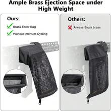 Brass Shell Catcher Bag, Tactical Cartridge Nylon Mesh Collector Casing Brass Catcher For Range Shooting - Black - View 8