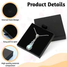 1pc Minimalist & Elegant Necklace Gift Box, Suitable For Necklaces, Pendant Necklaces, Diamond Necklaces And Tag Necklaces. A Perfect Packaging Choice For Gifts On Occasions Like Valentine's Day, Mother's Day And Birthdays. - Multicolor - View 1