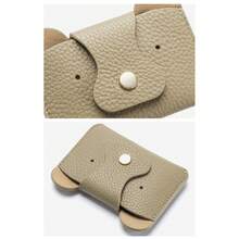 1 étui à cartes de visite en cuir pour femme, petit format fin au design élégant, pratique pour ranger cartes de visite et cartes bancaires, facile à glisser dans un sac à main, idéal pour le bureau et le quotidien. - Rose bonbon - Voir 11