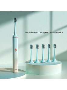 A1PRO Ultra-Long Battery Life Electric Toothbrush, IPX7 Waterproof, Sensitive Gum Care Brush Head, Intelligent Pressure Control To Prevent Tooth Bumping, 4 Cleaning Modes, 30-Day Use + Zone Reset Reminder - Blue and Pink - View 1