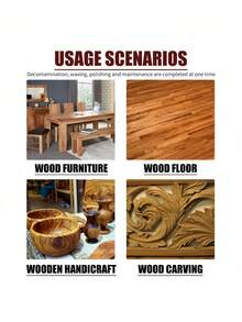 1瓶木地板清洁剂，木地板清洁保养，防腐木制家具，油性木材抛光剂 - 多色 - 查看 8