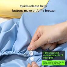 大/中型金毛寻回犬3D恐龙图案带尾巴雨衣，全腿宠物狗雨衣 - 彩色 - 查看 6