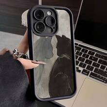 Funda para teléfono compatible con iPhone 17 aire/16/15/14/13/12/11. Profesional máximo 14/15/16 Además, 16E, 12/13mini, X/XS/XR/XSMax, compatible con Samsung Galaxy. A03/A03S/A04/A04E/A05/A05S/A06/A12/A13/A15/A16/A21S/A24/A25/A32/A34/A35/A54/A55, S20/S21/S22/S23/S24 FE/Plus/Ultra, F15, M35/M55, Note20/Note20Ultra Funda para teléfono, carcasa suave de TPU, protección total antideslizante y anti-caída, serie Sky Eye, carcasa suave de TPU, estilo coreano minimalista - Negro - Ver 6