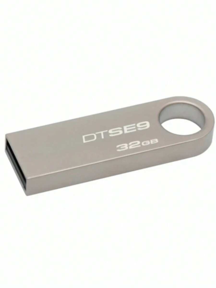 32GB USB 2.0 Flash Drive, Silver - Silver - View 1