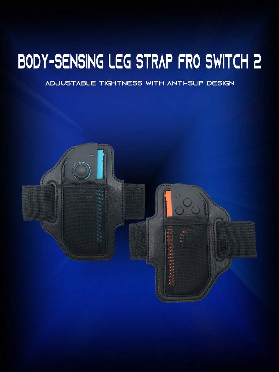 Adjustable Leg Strap For Nintendo Switch 2 Controller, Fitness Ring Adventure Accessory, Full Power - Multicolor - View 1