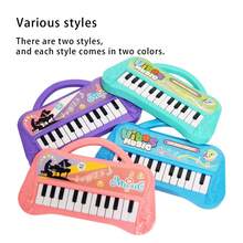 لوحة مفاتيح البيانو للأطفال، لعبة لوحة مفاتيح البيانو ب- 22 مفتاح، آلة موسيقية محمولة للأطفال، لعبة تعليمية كهربائية هدية للأولاد والبنات من عمر 3 سنوات فما فوق - متعدد الألوان - مشاهدة 8
