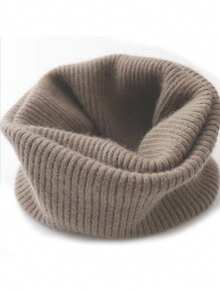 1pc Unisex Autumn/Winter Warm Wool Neck Gaiter, Thick Knitted Neck Warmer Scarf, Fashion Versatile Neck Wrap For Women - Multicolor - View 17