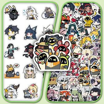 50 st. Anime-spel tecknade klistermärken för telefonskal, laptop DIY söta dekaler