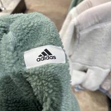 Adidas 男女簡約保暖立領外套 - 綠色 - 查看 5