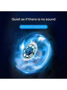 Lenovo ZJA8 Ultra-Quiet Cooling Stand: 3 Noise-Free Modes (<20dB), 8-Level Ergonomic Adjustment, Anti-Slip Silicone Pads. An All-Around Companion For Business And Creative Laptops. - Black - View 5