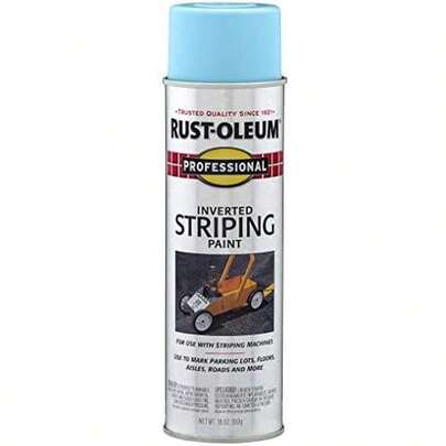 Rust-Oleum 2578838 Professional Inverted Striping Spray Paint, 18 Oz, Black