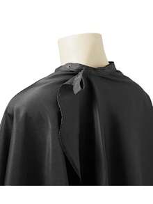 4/1pc Professional Salon Hair Cutting Apron - Extra Wide & Long, Salon Cape, Plus Size Suitable For Haircutting & Styling, Durable Black Material With Adjustable Neck Strap & Button Closure, Suitable For Dyeing, Perming, Styling Protection - Multicolor - View 4