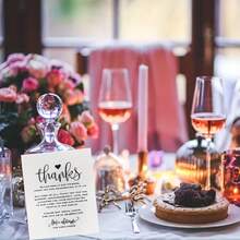 50pcs Thank You Cards - Personalized Table Decor For Weddings, Parties, Bridal Showers | Multipurpose Greeting Cards For Christmas, Mother's Day, Graduation, Valentine's Day And Special Occasions