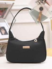 优雅单肩包，拉链闭合，蜥蜴纹质感，简约腋下包，淑女手提包，适合母亲节礼物、派对、约会、斜挎，复古风格 - 彩色 - 查看 10