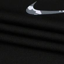 Áo thun tay ngắn cổ tròn dáng thường ngày dành cho bé trai Nike - màu đen - Xem 5