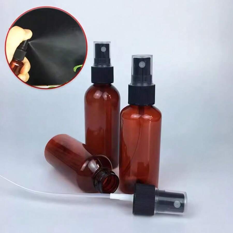 30ML/50ML/100ML Empty Amber Plastic Portable Spray Bottle Sprayer Essential Oil Container Light Resistant Mini Spray Perfume Bottle - Multicolor - View 1