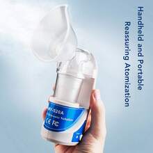 Ultrasonic Nebulizer Quiet Portable Handheld Mini Nebulizer Machine for Travel Emergency 100‑240V US Plug - Blanco - Ver 3