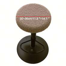 1件加厚绒面圆形凳套，适用于餐厅吧台凳 - 弹性封口，可机洗，现代设计，一体式 - 彩色 - 查看 14