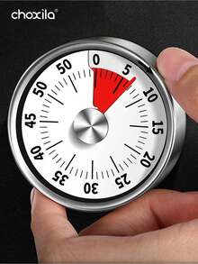 choxila 1个机械倒计时器，磁性可视计时器，60分钟，适用于儿童学习、烹饪等用途