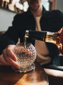 1pc 25.36 Oz/12.68 Oz Transparent High Heel Shaped Whiskey Decanter With Lid, High Borosilicate Glass Liquor Bottle, Handmade Elegant Glass Decanter For Wine, Spirits, Bourbon, Tequila, Vodka, Brandy, Father's Day Gift, Home Bar Decor - Multicolor - View 3