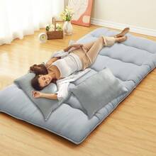 Yiwa 5-Layer Futon Mattress Full Japanese Floor Mattress Foldable Tatami For Sleeping Camping, Grey, 4inch - Kích thước đôi màu xám nhạt - Xem 6