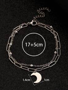 1件装不锈钢手链，简约独立Y2K风格设计，时尚优雅，品质上乘，适合女性、情侣、日常佩戴、聚会、送礼。 - 彩色 - 查看 11