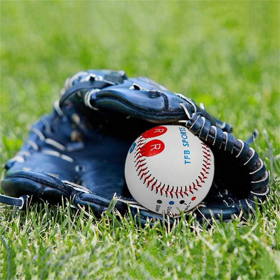 1pc 9-Inch Softball, Professional Training & Match Use, Soft/Hard Finger Grip