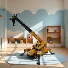 玩具、玩具车、起重机、玩具起重机、起重机模型、起重机、男孩游戏、儿童玩具车、生日礼物、惯性动力驱动、儿童玩具车、圣诞节、万圣节、节日礼物、男孩礼物 - 彩色 - 查看 5