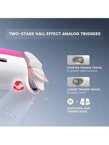 GAMESIR T4n Pro Supernova Esports-Grade Multi-Mode Controller: Intelligent Recognition System Adapts To Vibration, Automatically Identifies Connected Devices, Supports Manual Mode Switching, And Caters To Both PC Esports And Switch Motion-Sensing Gaming Scenarios. Sakura Pink (With Built-In Charging Dock). - Cherry Blossom Pink (with Built-in Charging Dock) - View 7