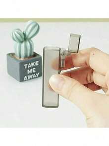 3 صناديق تخزين شفافة بلاستيكية محمولة لأعواد الأسنان والقطن، تصميم أسطواني للحمل بسهولة، مناسبة لصناديق التخزين الصغيرة للتخييم والاستخدام في الهواء الطلق. طراز حديث وبسيط، صندوق بلاستيك شفاف، حقيبة مستحضرات تجميل، حقيبة أدوات التجميل، صندوق تخزين المكتب، صندوق تخزين مستحضرات التجميل، صندوق مجوهرات، هدية شخصية، أدوات المطبخ