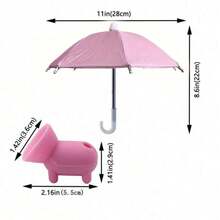 Soporte ajustable universal para teléfono con soporte de paraguas en miniatura - Visera solar para teléfono inteligente para exteriores - Visera solar portátil para teléfono, paraguas montado en el automóvil - Fácil de combinar, adecuado para uso en vacaciones al aire libre - Multicolor - Ver 2