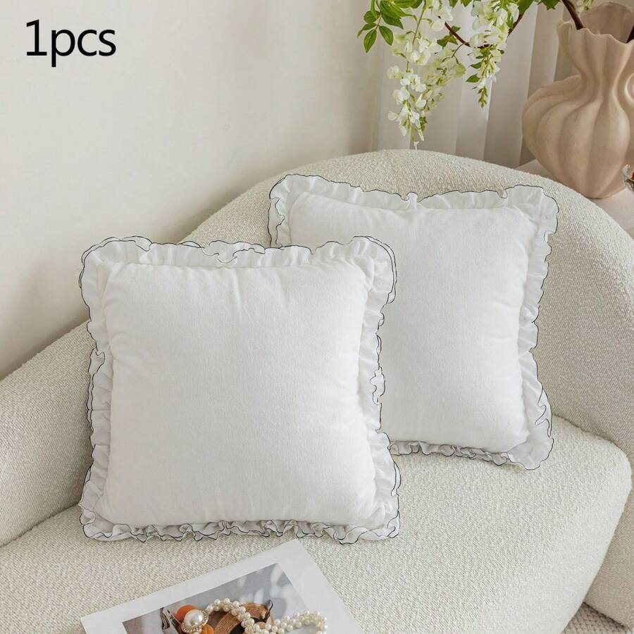 Valentine's Day Pillow Covers, Holiday Heart Throw Pillow Covers Farmhouse Pillow Case For Sofa Home Decor - 銀色 - 查看 1