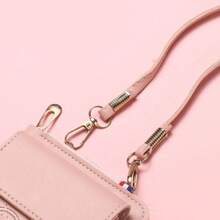 Bolsa de Teléfono para Mujeres, Bolsa Cruzada, Estilo Vertical,últiples Ranuras para Tarjetas, Tarjetero, Monedero, Bolsa de Hombro - Marrón - Ver 7