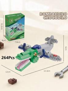 312pcs Cartoon Character Building Blocks Toy, Tralala Tralala, Lili Lala, Boneka Ambarama Character Building Blocks Toy, Gift For Party - Multicolor - View 3