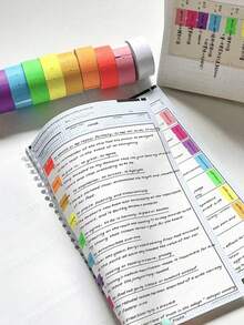 Colorful Handwritten Label Sticker Tape, Index Highlight Marker, Fluorescent Sticky Notes, Student Adhesive Memo Pads, Supermarket Price Stickers, Single Row Price Labeling Machine Labels, General Purpose Labels, Wholesale School Supplies - Multiple Colors Will Be Randomly Distributed (approximately 500 Stickers). - View 3