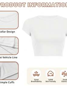 St Patrick's Day Womens Baby Tee Lucky Four Leaf Clover Shirt Irish Cropped Shirt Hand Painted Clove - 白色 - 查看 4