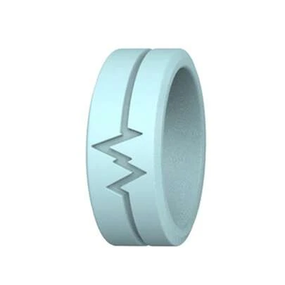 Ultra-Bright Phosphorescent Silicone Ring, Ideal For Outdoor Survival And Nighttime Activities - Hypoallergenic And Luminous Jewelry, An Essential Camping Accessory.