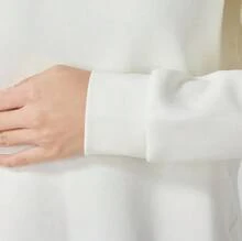 Adidas Women's New Knitted Crew Neck Pullover Sweatshirt - White - View 6