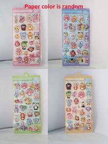 New Cartoon Pattern Stickers, DIY Scrapbooking Decorative Stickers, Underwater World Design With Fish, Whale, Jellyfish, Octopus, Cat, Frog - Multicolor - View 14