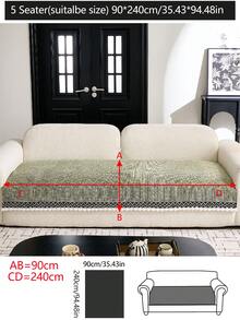 1pc All Season Sofa Cushion Cover, Modern Minimalist Anti-Slip Sofa Seat Protector, Dust-Proof And Washable Sofa Slipcover, Fresh Green Soft And Colorfast, Pet-Friendly, Fits L-Shaped And 1/2/3/4 Seater Sofas For Bedroom, Office, Living Room - Green - View 13