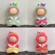 1 Set Mini Cute Princess Doll Dress Up Outfit, Includes Dress, Headpiece And Shoes, Fits 4th Generation Dolls, Decorative Doll Clothes Or Adorable Doll Replacement Outfit (Doll Not Included) - Multicolor - View 1