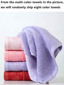 1/3/5/8 件毛巾，多种颜色，提花心形图案，矩形 13.38*29.13 英寸，适合男士、女士、情侣、成人、洗脸、擦手、家居、浴室、酒店、健身房、旅行、厨房、沙龙、水疗中心 - 彩色 - 查看 9