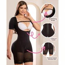 087  Colombianas Reductoras y Moldeadoras Ciruga Ropa de compresin para abdomen - negro + Chica - Ver 5