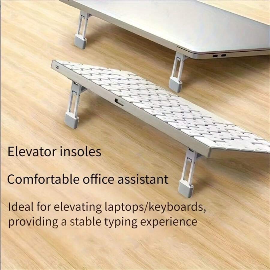 Ultra-Thin Mini Laptop Stand, Portable Invisible Adjustable Cooling Ventilated Foldable Lightweight - Multicolor - View 1