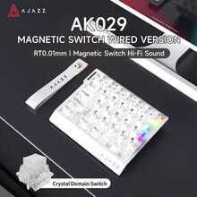 AJAZZ AK029 HE 8K Wired Mechanical Gaming Keyboard - Brand New Gaming Hall Effect Switches, 0.01ms Ultra-Fast Response, Zero Latency, 29-Key Single-Handed, Official Configuration Includes Ribbon Cable, Latency As Low As 0.125ms, 8KHz Report Rate, 128K Full Key Scan Rate Gaming Keyboard, Portable Keyboard - AJAZZ Official Authentic Products - View 13