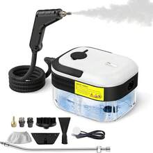 Portable Handheld Steam Cleaner With Brush Heads - Heavy Duty High Pressure Steam Mop For Kitchen, Bathroom Floors - Plug-In (F-Type Adapter) Power: 1200W, AC 220-240V - EU F Type Plug(220-240V) - View 6