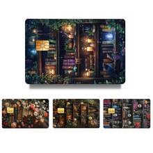 4 قطع ملصقات فينيل فائقة الرقة بدون بقايا مناسبة لبطاقات الائتمان وبطاقات الخصم وبطاقات المواصلات وبطاقات المفاتيح، لحماية وتخصيص بطاقات البنك، فائقة الرقة، مقاومة للماء والخدش، مضادة للانزلاق